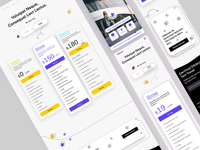 Pricing Page card carddesign design desktop figma graphic design illustration landingpage mobile page pricing pricingpage product responsive ui ux uxui web website websitedesign