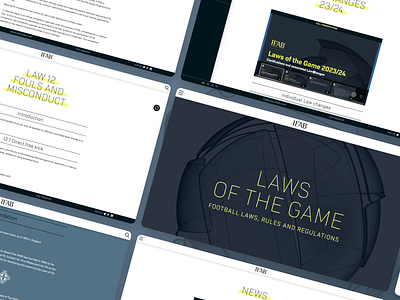 Website for Football Law-Makers css development football football rules html laws of the game maintenance sport sports support web design web development website design www