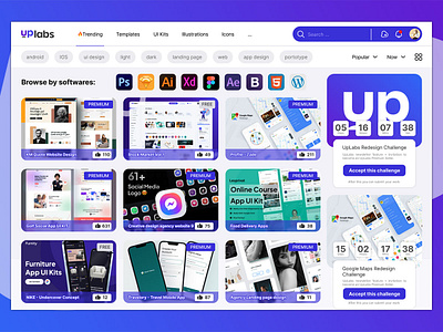 UpLabs Homepage Redesign figma redesign ui uplabs web
