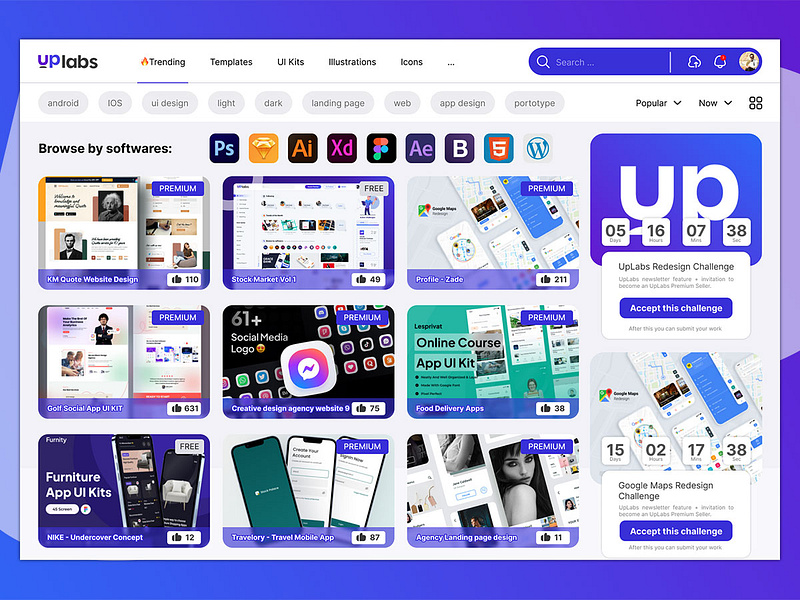 Uplabs designs, themes, templates and downloadable graphic elements on ...