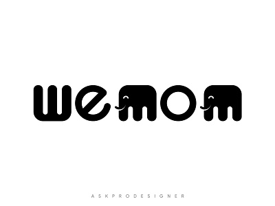 WEMOM Logo Design 99design logo design ask professional designer askprodesigner branding creative logo cute logo elephant logo fiverr logo design graphic design logo logo design mascot logo minimal logo modern logo mom logo design top rated seller unique logo upwork logo design wemom wemom logo design