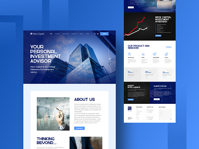 Neox Capital (Homepage Design) graphic design investment logo marketing website uiux website design