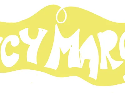 Spicy Margs colour design font graphic design illustration lime linoprint minimal swirl text typography