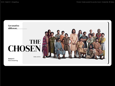 Poster Design - The Chosen Show design minimal poster the choosen the chosen tv series typography web series