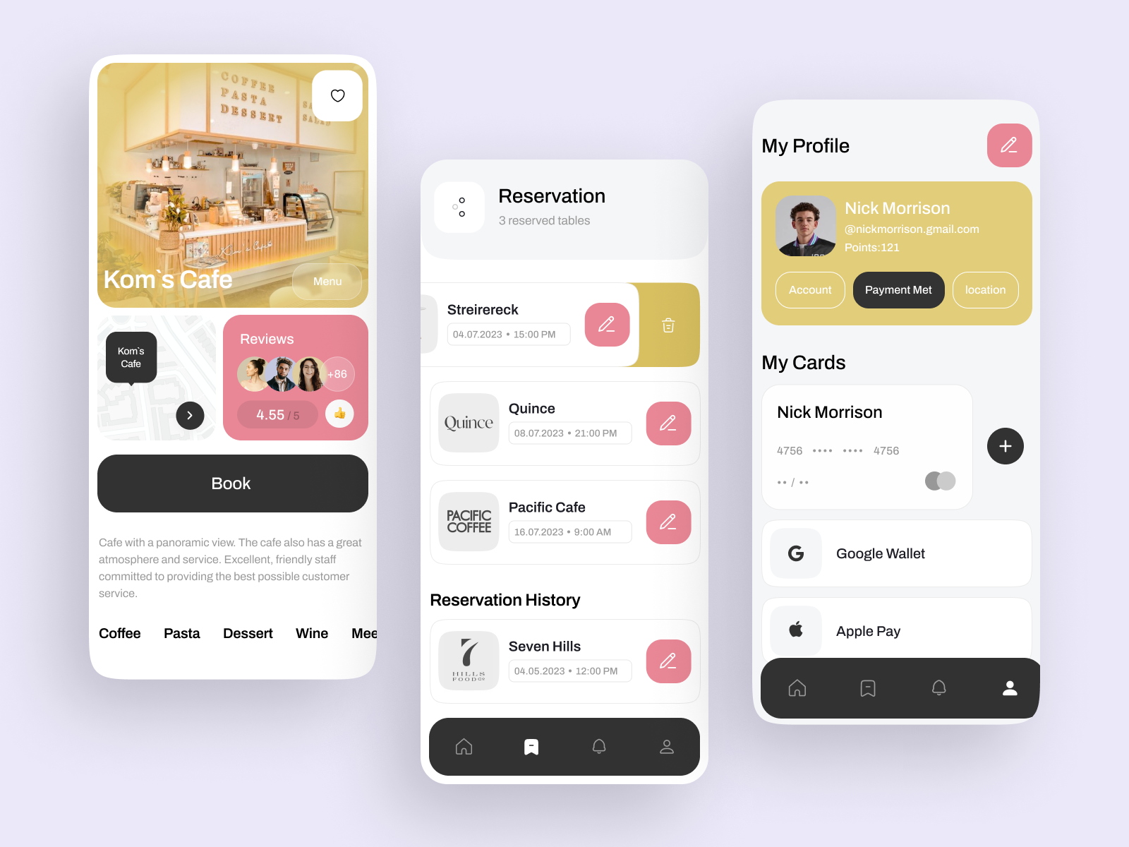 Restaurant Apps by Anastasia Golovko