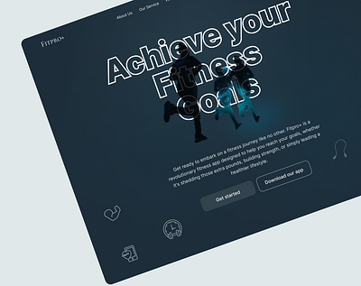 Fitpro+_ A Fitness landing page design fitness gym landing page ui