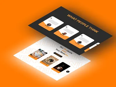 Landing Page of a Cafe dailyui design illustration typography ui ux