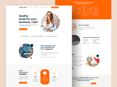 WE KNOW PPC Landing page design graphics design landing page design landingpagedesign sudiptaexpert ui web design webdesign website design websitedesign