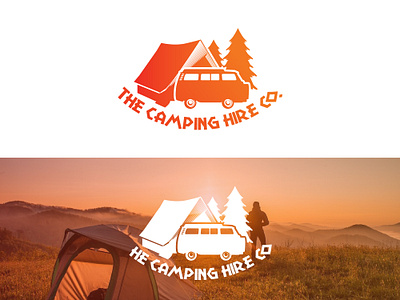 The Camping Hire Co. Logo brand identity design brand logo branding company logo design graphic design illustration logo ui vector