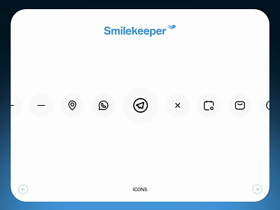 Smilekeeper︶ [3] animation clinic dental gradient icon ui