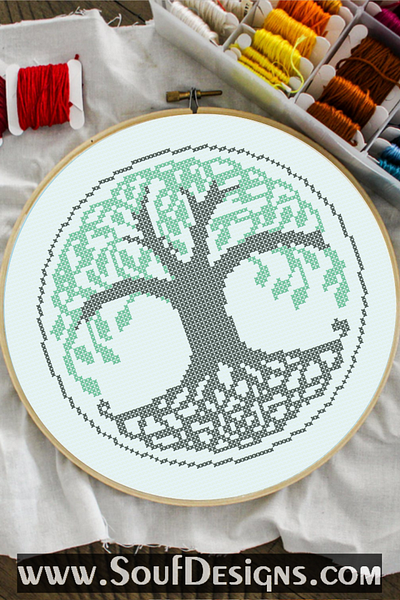 Tree of Life Embroidery Cross Stitch Pattern embroidery