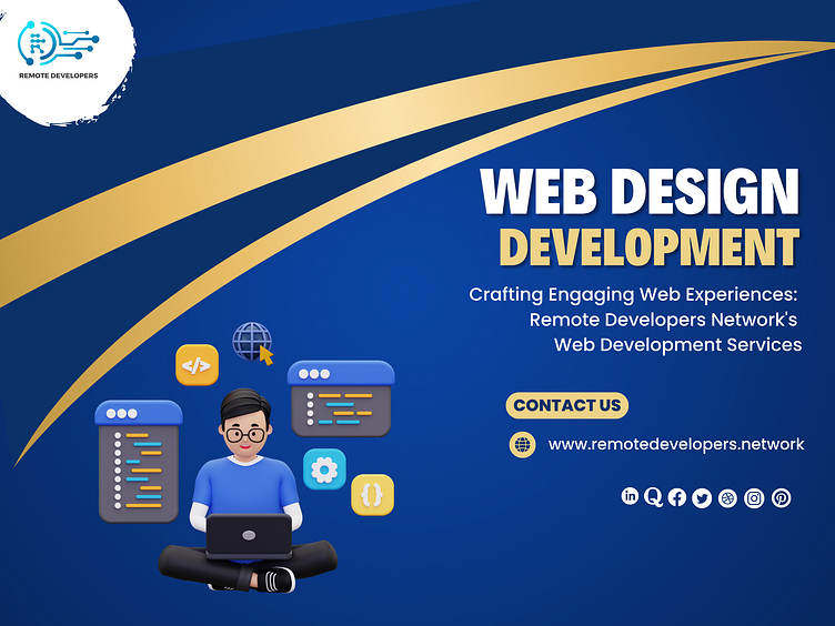 Web Design Development by Remote Developers.Network on Dribbble