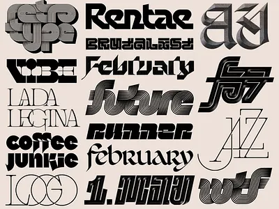 Lettering Collection lettering type typedesign typography