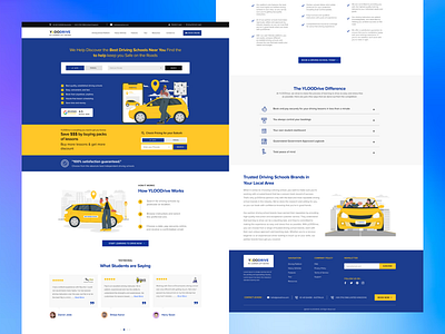 YLOODRIVE no learner left behand Landing Page 3d branding graphic design logo motion graphics ui