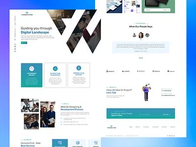 Welkin Solutions landing Page 3d animation branding graphic design logo motion graphics ui