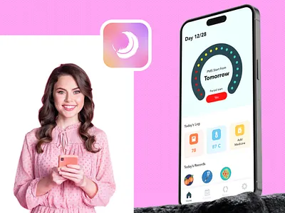 Period Tracker & Ovulation App UI/UX Design android app app ui appdesign figma figma design ios mobile mobile app mobile app ui mobile app ux period period tracker period tracker app tracker ui ui design uiux ux ux design