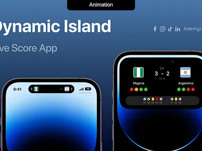 iPhone Dynamic Island Design app branding design dynamicisland figma figmadesign football graphic design iphone iphonedesign mobile mobileapp mobiledesign nigeria phone ui uidesign uiux ux uxdesign