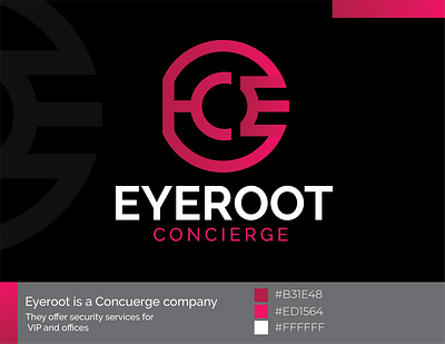 Eyeroot Concierge Logo | Branding Design | DesignoFly ai logo design brand identity branding bright logo design designofly eyeroot concierge graphic design illustration logo modern logo