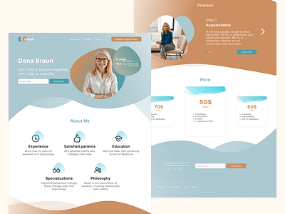 Psychologist's Website Design branding design ui uiux