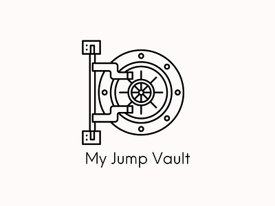 My Jump Vault Logo app branding foster care graphic design logo logo design typography