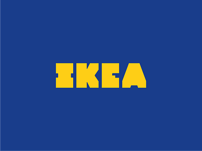 Ikea - Logo rebrand branding design graphic graphic design illustration logo rebrand rebranding redesign typography ui ux vector