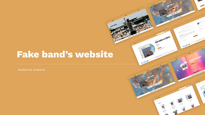 Fake band's site product design ui ux