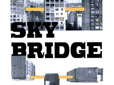Analog poster - Tbilisi Skybridge analog poster design graphic design illustration poster
