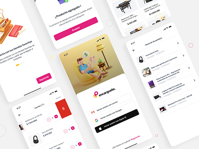 Ecommerce Design | Encárguelo App design mobile design ui design ux ecommerce design ecommerce design mobile figma ui ux