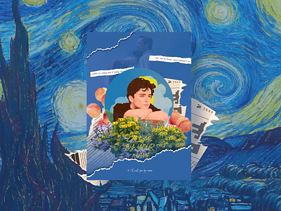 Call me by your name movie poster design animation call me by your name design flat graphic design greek illustration logo minimal motion graphics movie movie poster movie poster design poster poster design ui ui design ux ux design van gogh