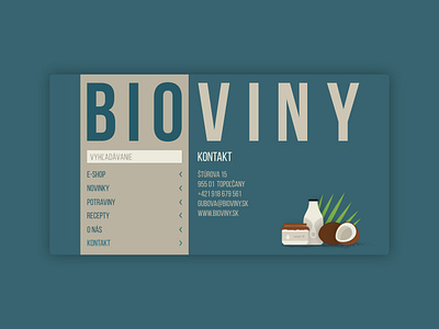 Bioviny Website Design bio grocery bioshop coconut design graphic design grocery illustration ui webdesign website