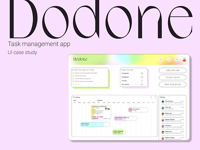 Task management app / UI case study app desktop motion graphics prototype simpleproject taskmanagement ui uid webdesign