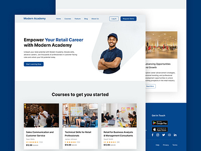 Retail course selling landing page apps appsdesign branding business corporate idintity course design graphic design logo retail ui uiinspiration uitrend uiux ux ux design vector web webdesign website