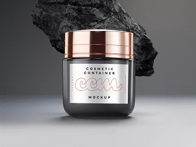 Cosmetic Cream Container Mockup beauty product