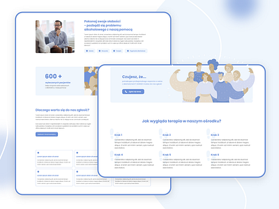 Therapy center website blue website clen website minimal therapy center website therapy ui therapy website ui ui design