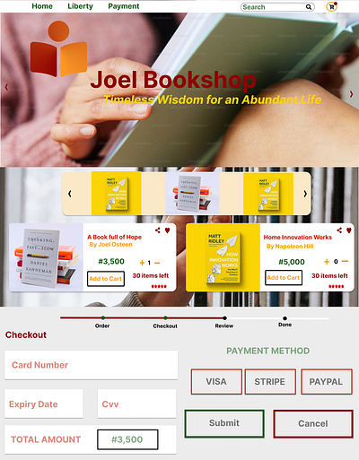Prompt: Credit Card Checkout Day 2 #DailyUi Designed a Bookstore app branding design typography ui ux