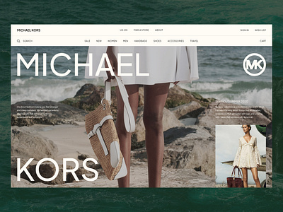 Michael Kors: Redesign explorations accessories apparel clothing ecommerce ecommerce ui fashion grid online store redesign sea store ui web website
