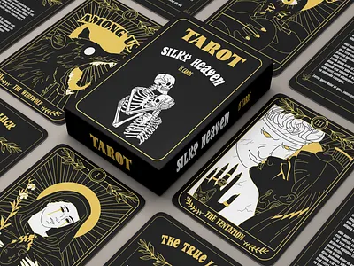 Jeu de Tarot illustration packaging