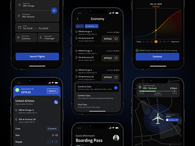 Flighty App ai app boarding pass booking chat gpt flight flight booking flight tracker flighty gen ai interface island mobile product ui ux