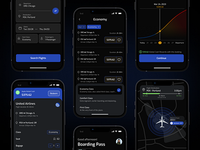 Flighty App ai app boarding pass booking chat gpt flight flight booking flight tracker flighty gen ai interface island mobile product ui ux