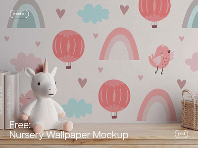 Nursery Wallpaper Mockup children design download free freebie interior kids mockup nursery pixelbuddha psd room template toys wall wallpaper