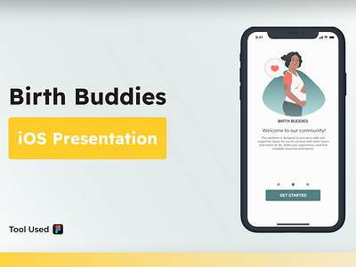 Ios Presentation, Maternity app branding design illustration logo maternity media motherhood ui ux