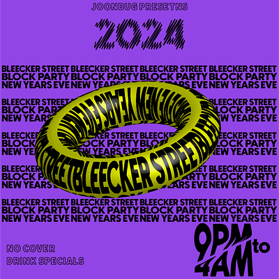 Block party flier poster design