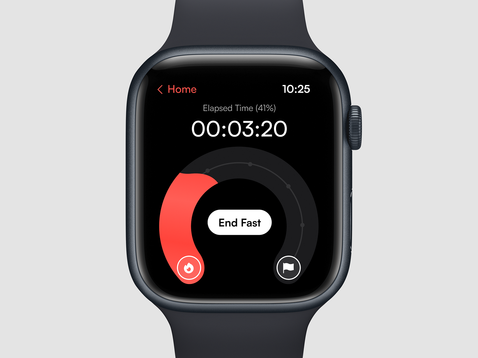 Fasting App Apple Watch Complication Concept UIUX Design by Meet