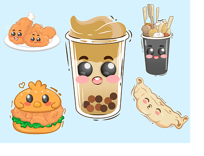 cute food illustration drawing