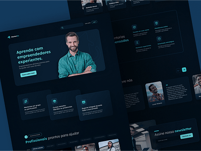 Website Design | Business mentorship business business mentorship clean courses dark design figma interface landing page mentorship modern ui website