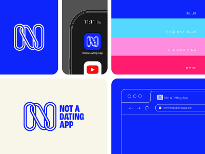 Logo Design — Not Dating App brand design brand identity branding clean graphic design identity design logo minimalist modern simple