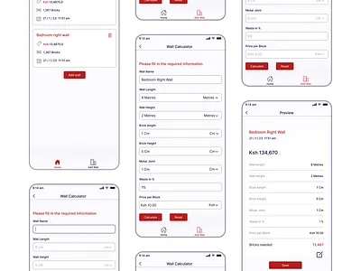 Builder's app app design ui ux