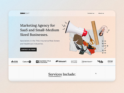 Marketing Agency Website Design marketing marketing agency ui design