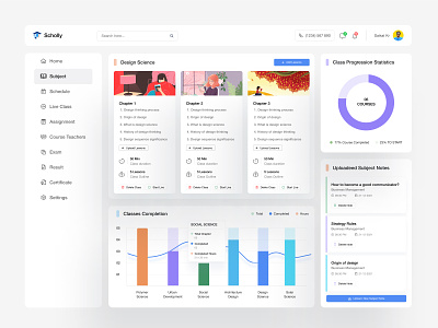 Education Management System application branding design education management graph graphic design illustration illustrations interaction learning management lms minimal subject teacher trendy ui ux web web app website