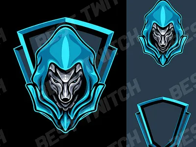 Mighty blue fox twitch YouTube gaming logo ! BestTwitch best twitch badges branding design graphic design illustration logo motion graphics new badges sub badges ui